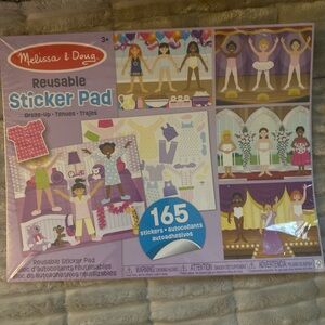 Melissa & Doug Reusable Sticker Pad - Girls Dress-Up Set